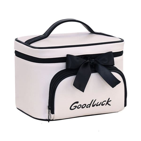Luxury Style Bowknot Bag Large Capacity High End Portable Cosmetic maquillaje Organizer Handheld Makeup Pouch Free Shipping