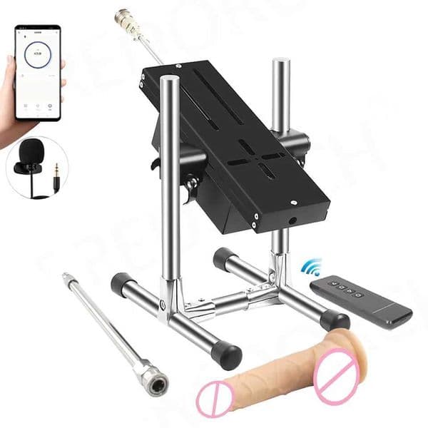 FREDORCH Automatic Sex Machine for Women APP Control 80W Power Man Masturbation Machine with Vac-U-Lock Dildo Attachment Sex Toy gbamboo_AZE3
