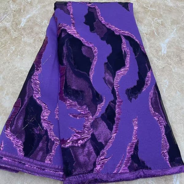 180 x 53.93Inches Red Two-Tone Gold Stamped Organza Jacquard Brocade Fabric Sheer Transparent Textile for Summer Dresses