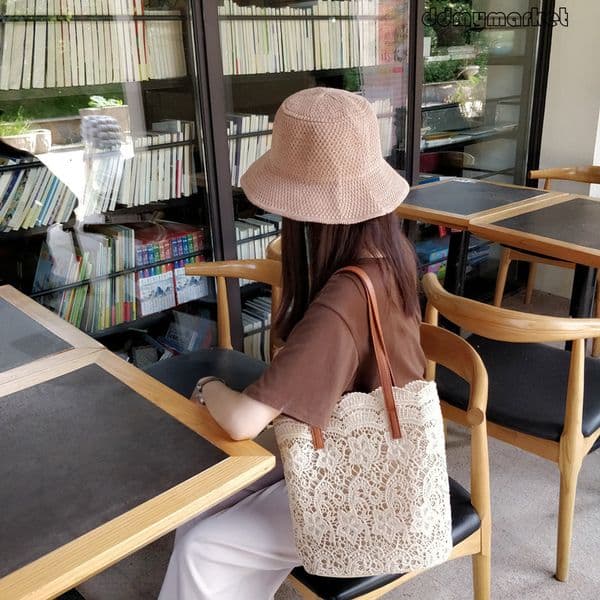 Ddmymarket 2025 Women's Lace Fairy Ins Simple French Niche Design Single Shoulder Mother-Daughter Bag