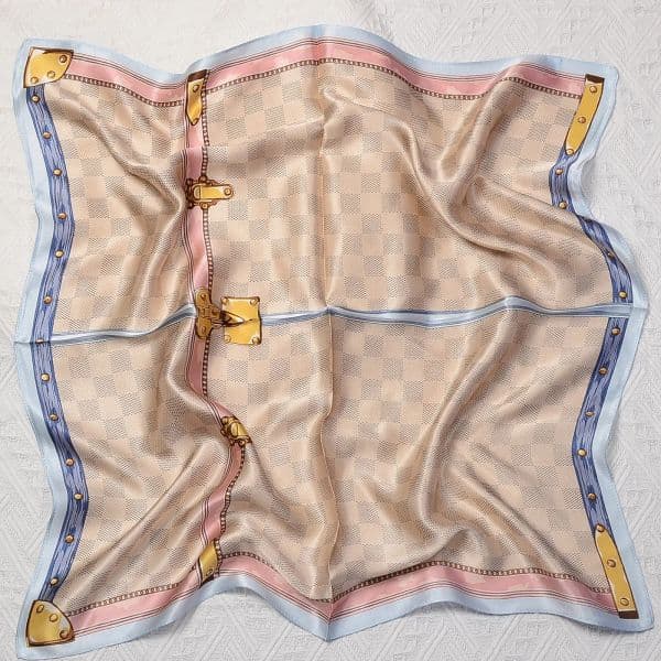 2025 Summer Silk Mulberry Silk Scarf Nordic Simple Striped Silk Scarf for Women 70cm Kerchief Neckerchief Wholesale designer blanket cashmere bag scarf designer BB