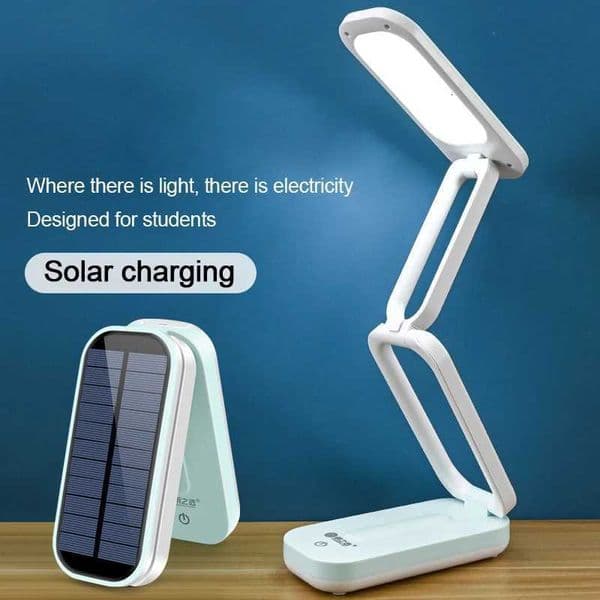 Charging Led Desk Lamp Solar Detachable Lithium Battery Student Reading Lamp Foldable LED Eye Protection Bedside Study Desk Lamp H250821