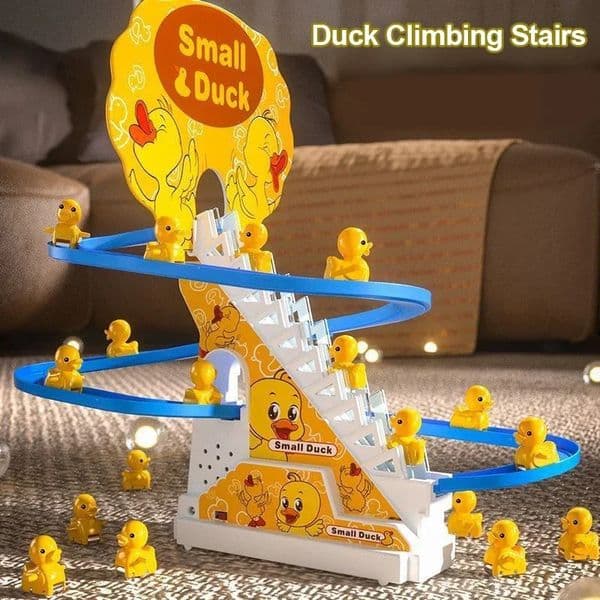 Childrens ducklings climb stairs cute ducks climb stairs baby electric singing toys duck slides 250822BJ