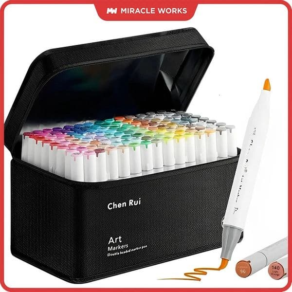 Professional Art Marker Set Artist Drawing Alcohol Markers Dual TipBrush TipBroad Tip for Coloring Painting Supplies Gift 250822BJ