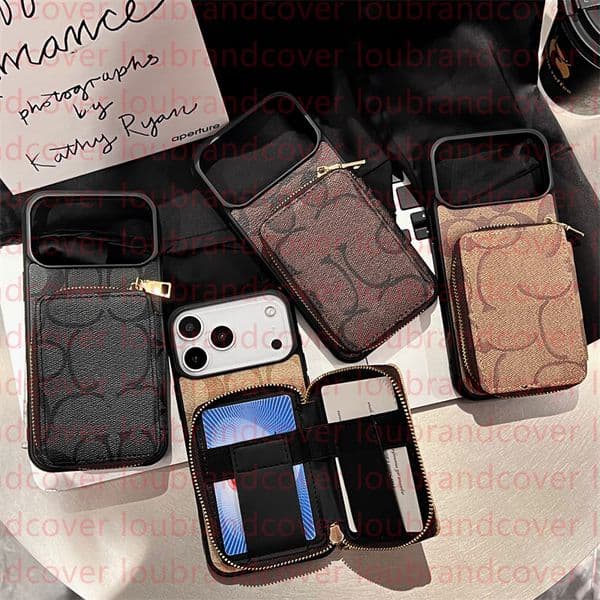 Luxury Phone Case Designer iPhone Case for iPhone 17 Pro Max 16 ProMax 15 14 13 12 11 XR XS Max 8P 15 Plus 16 Plus Samsung Galaxy S25 Ultra S24 Plus S23 s22 Case Card Holder Bag