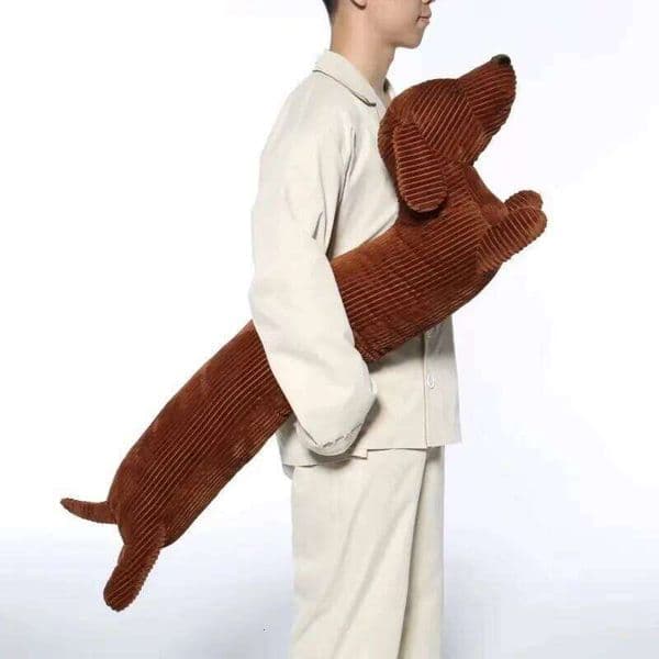 Dachshund Dog Plush Hug Soft Durable Stuffed Throw Cushion Animals Pillow Sofa Home Decoration Gifts for Kids(47in)