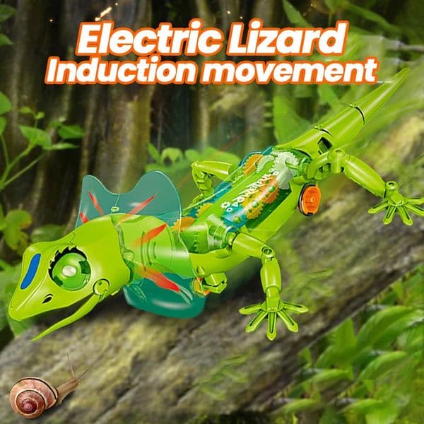 Electronic Pets Lizard Walking Electronic Animal Baby Crawling Friend Interactive Robotic Model Sounds Lights Children Toys 250822BJ