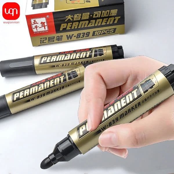 Large Capacity Marker Permanent Reusable Ink Large Marker Waterproof Pen Black Art Marker Student School 250822BJ
