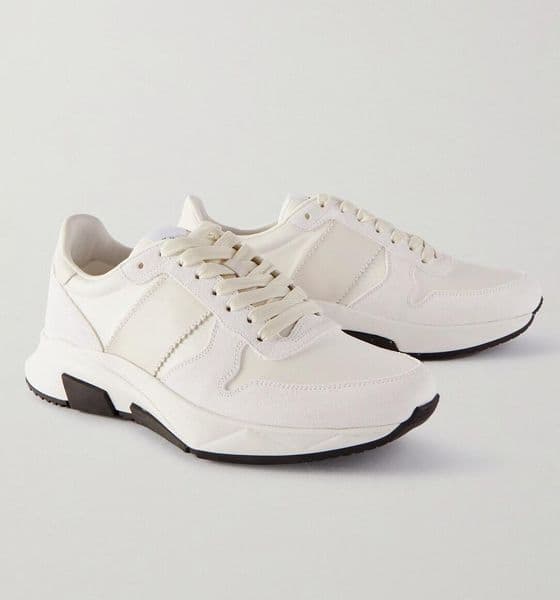Famous Brand Men Jagga Sneakers Shoes Low-top Suede & Mesh Trainers Rubber Soles Leather-Trimmed Nylon Casual Walking EU38-46 Original Box