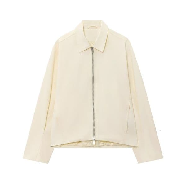 UNIZERA Womens Jacket with Simple and Versatile Zipper Collar Long Sleeve Style Summer y250822BANJIA