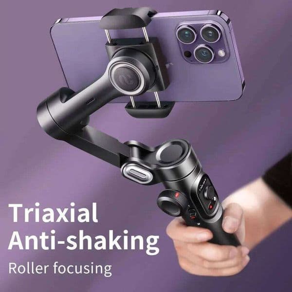 Stabilizers AOCHUAN 3-Axis Handheld Gimbal Stabilizer Smartxe Smartphone For Iphone Android AI Face Tracking Tiktok Vlog