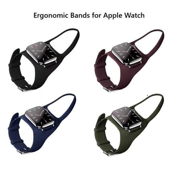 Fabric Ergonomic Bands for Apple Watch Band 49 46 38 41 42mm Breathable Knit Sport Strap with Perfect Viewing Angle for iWatch Series Ultra 10 9 8 7 6 5 4 3 2 1 SE Bracelets