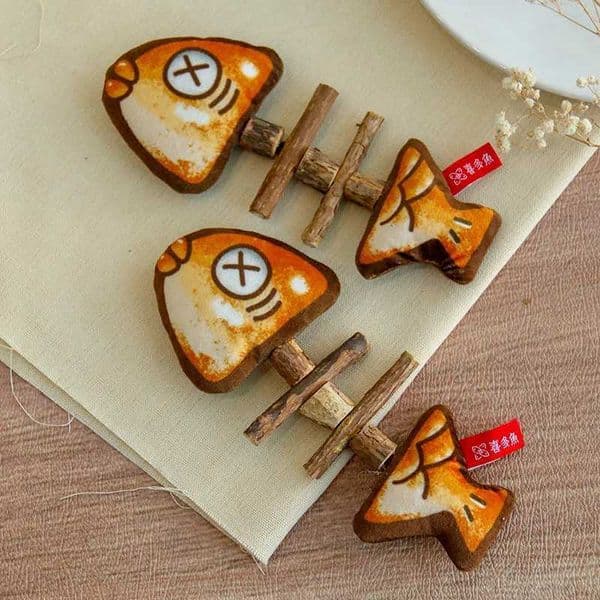 Cat Chew Toys Interactive Molar Grilled Fish Toys Silvervine Cat Teaser Toy Clean Mouth Kitten Play Toy Pet Supplies Accessories XJ250823