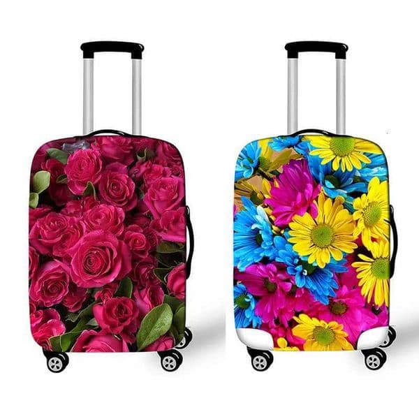 3D Rose Flower Pattern Luggage Cover Trendy Floral Travel Suitcase Anti-Dust Cover Suitcase for 18 ~32 Inch Luggage Protective W250823