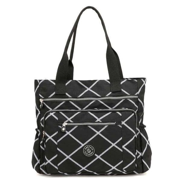 Summer Ladies Flower Printed Nylon Beach Handbag Portable Large Capacity For Female Single Shoulder Casual Tote Bags Dropshiptote bag