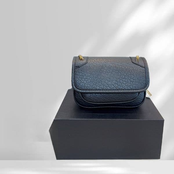 2026Black leather crossbody bag Winter Style For Women messenger bag