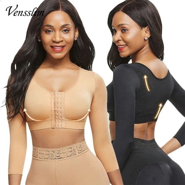 Arm Shaper for Women Post Surgery Push Up Bra Compression Sleeves Slimming Arm Front Closure Seamless Shapewear 250819