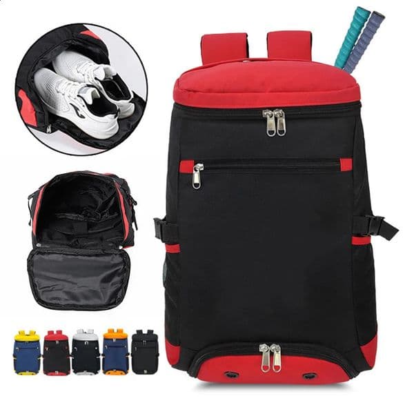 Tennis Racket Backpack Professional Badminton Sports Bag Holds 2 Rackets Large Capacity Gym Pack For Pickleball with Shoe Pocket 250818BJ