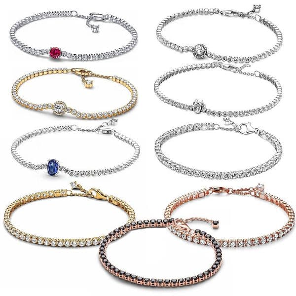 charms diamond bracelet bangle for women girls lovely shine crystal cz zircon tennis bracelets bangles jewelry white black pink stone silver rose gold bracelet