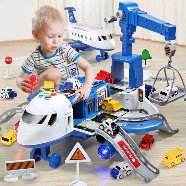 2026 New New Deformation Sic Simulation Track Inertia Aircraft Large Size Passenger Plane Kids Airliner Toy Car For Childrens Gift Toys