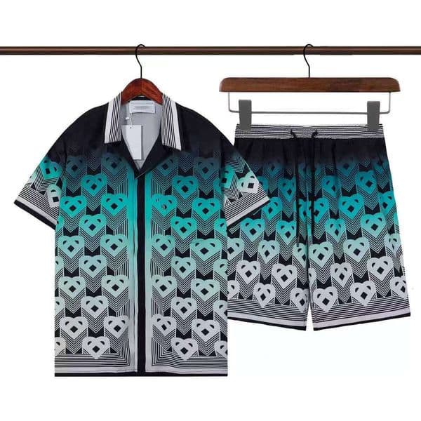 Men Designer Blouses Casual 100% silk shirts Letter Tiger Print Slik Bowling Mens Plus Size Dress Shirts Summer Short Sleeve Tshirt Tees Shirt