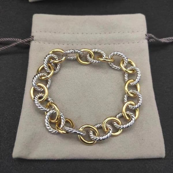 2025 New Style DY Bracelet for Men and Women Fashionable and Retro Couple Bracelet for Daily Wear Charm Braceletfg