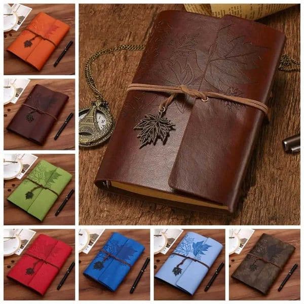 7AshA5 Travelers Vintage Notebook PU Leather Blank PU Leather Kraft Notebook Binder Notepad Spiral Notebook Sketchbook X250825