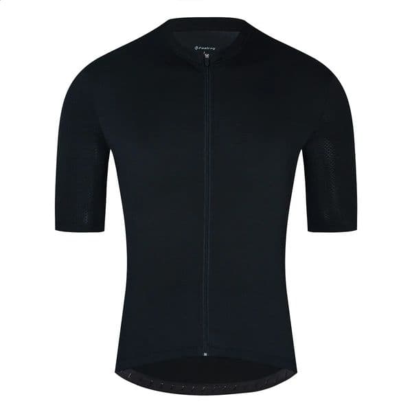 FUALRNY Black Cycling Jersey AntiPilling EcoFriendly Bike Clothing Road Team Bicycle Wear Shirts shipped within 24 hours 250822