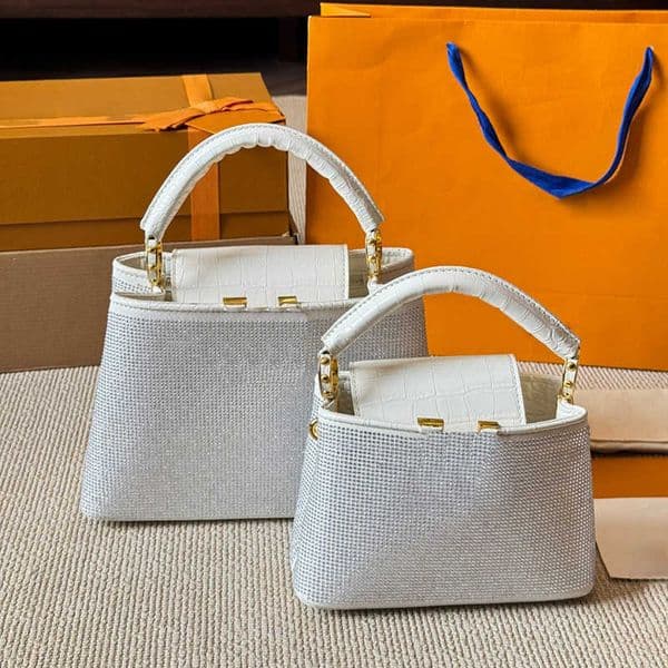 rhinestone bag high quality designer shoulder bag women purses Luxury handbag elegant evening crossbody ba handle tote 250825