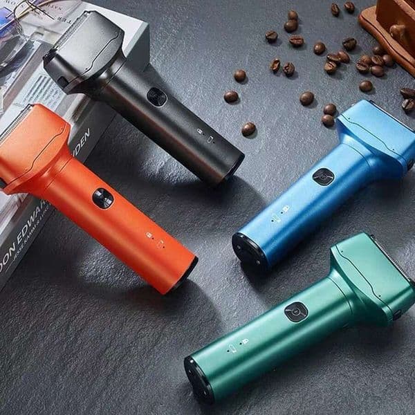 Rechargeable Rotary With Three Blades, Washable Portable Beard Trimmer, Electric Shaver For Men
