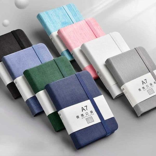 1Pcs A7 Mini Notebook Portable Pocket Notepad Memo Diary Planner Agenda Organizer Sketchbook Office School Stationery 96sheets X250825