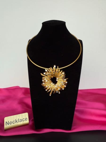 New Designed women PENDANT FLOWER NECKLACE Designer Jewelry Schiaparelli-N04-1711