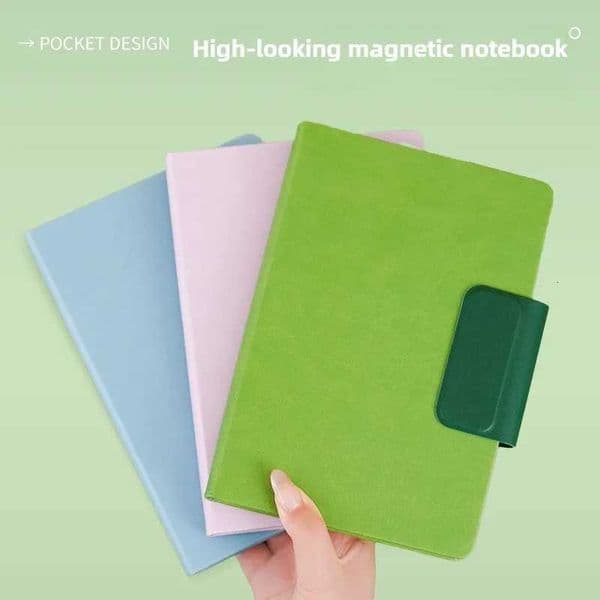 New A5 Notebook with Creative Magnetic Buckle High Beauty and Thickened Business Office Laptop X250825