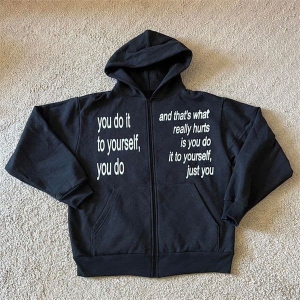 Harajuku Vintage Hoodie Sweatshirt Y2k Style Grunge Hip Hop Ripped Patch Hooded Streetwear Punk Gothic Pullover Emo Girls 2000s 250823BANJIA