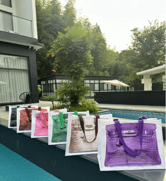 Shopping Bags 2026 INS Blogger's Parody Creative Grocerybags Platinum Bag Remake Fashion Same Fitness And Leisure