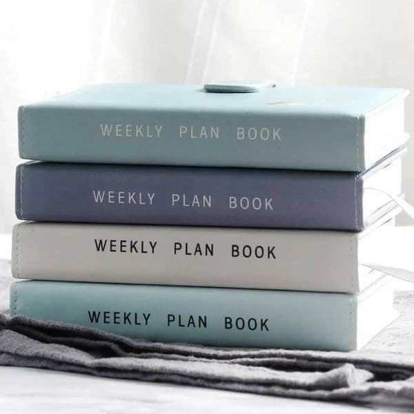 2025 Cute Solid Color Magnetic Buckle Design 365 Day Weekly Planner Diary Notebooks A6 Journal School Supplies Stationery X250825
