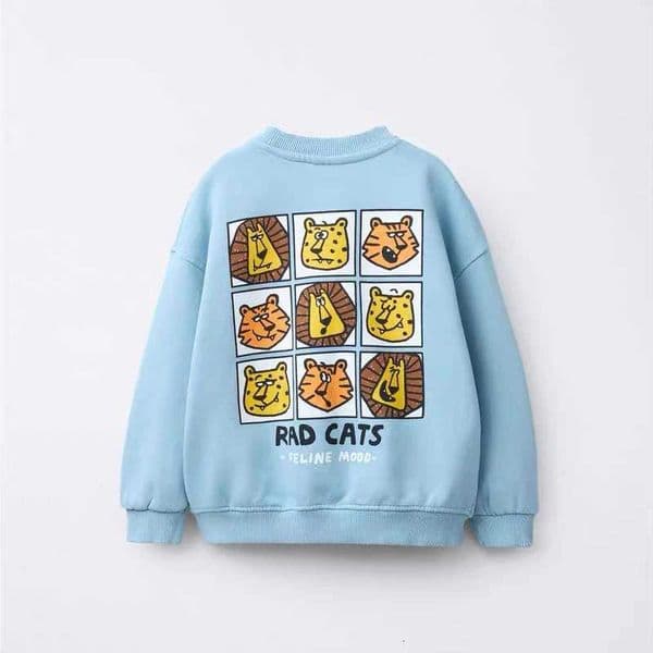 Sweatshirts Baby Boys Girls Loose Casual Costume Children Spring Autumn Fashion Clothes Lovely Printed Long Sleeve Tops Z250826