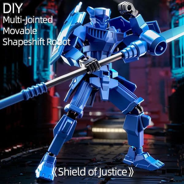 MultiJointed Movable Shapeshift Robot Warrior 3D Printed Knight Mannequin Dummy Toys Kids Adults Parentchildren Games gifts 250826BJ