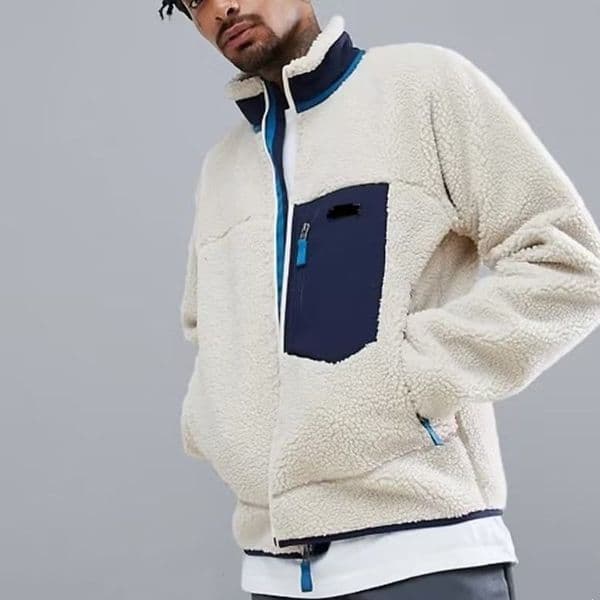 Mens Jackets Fleece Zip Up Jacket Designer Thick Warm Down Coat Classic Retro Antumn Winter Couple Models Lamb Cashmere fleece coat Couple Winter Coats pa ta
