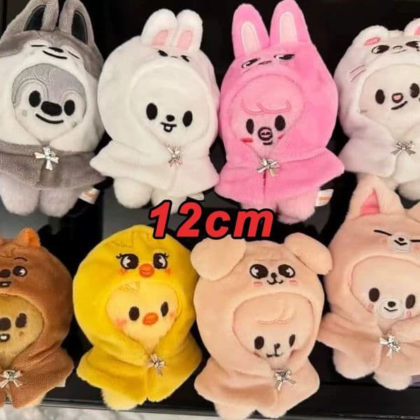 70style 1020cm Skzoo Plush Toy Kawaii Stray Wolf Cartoon Stuffed Animal Doll Room Decor Children Gift 250825BANJIA