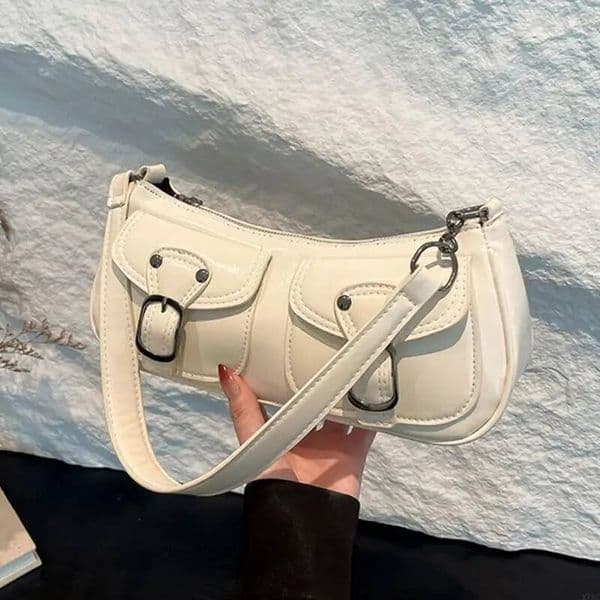 X7XC Modern Women's PU Shoulder Bag Underarm Purse Satchel for a Sophisticated Look ddmypanda