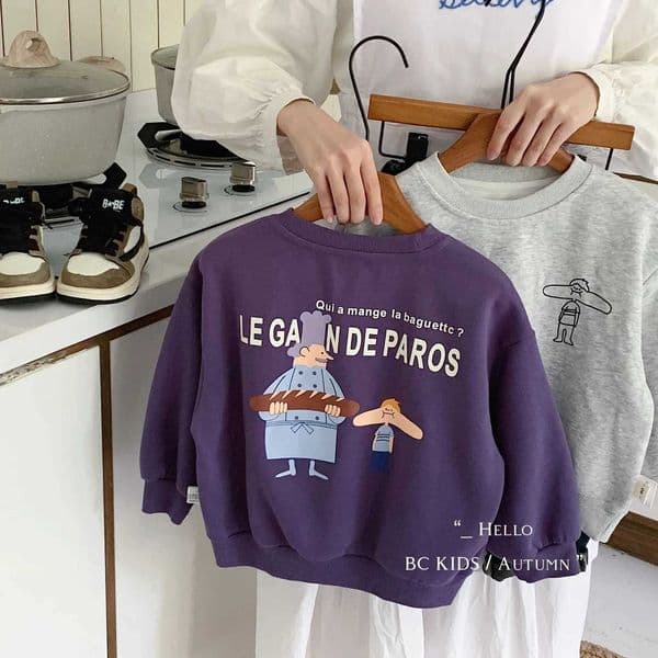 2025 Autumn Baby Boys Sweatshirts Printed Round Neck Toddler Boys Tops Casual Loose Comfortable Pullover For 18Y Girls Z250826
