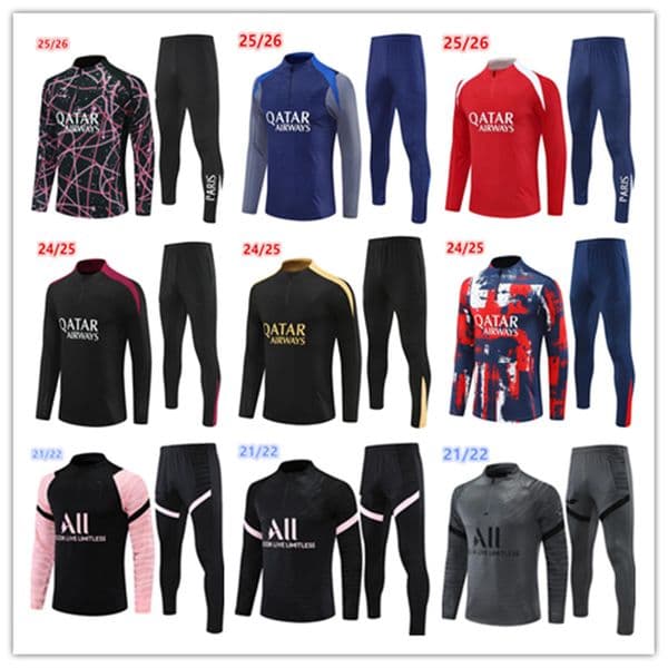 2025 26 pPSG tracksuit Paris tracksuit training sets chandal 21 22 23 24 25 26 survetement tuta retro futbol psgES tracksuits Soccer football tracksuit men kids kits