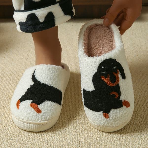Designer Shoes Cartoon Slides Warm Winter Slippers Comfort Cotton Cute Animal Indoor Home Soft Comfort Slip-On Chic Unisex sliders Size 36-45