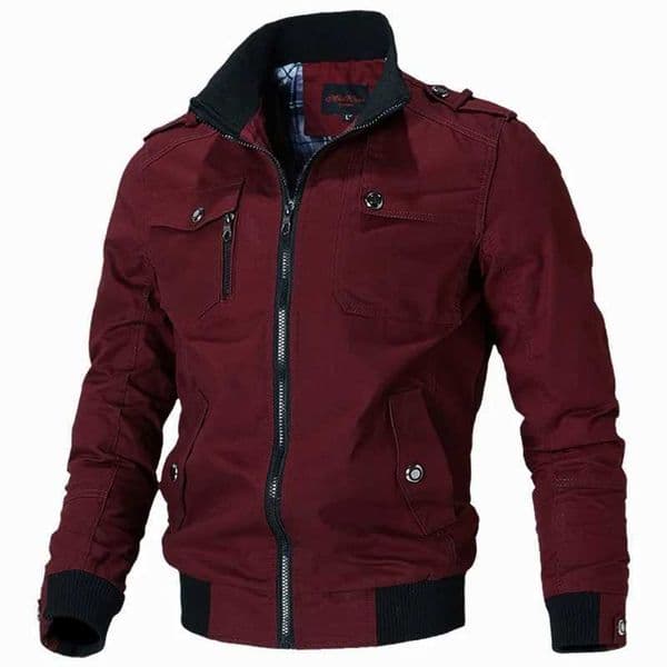 2024 Spring Autumn New Hot Mens Bomber Jacket Fashion Casual Windbreaker Jacket Coat Solid Stand Slim JacketXJ250826