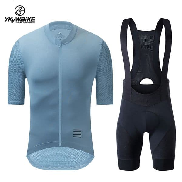 YKYWBIKE Cycling Jersey Set classic MTB Bib Shorts Kit Reflective Custom Bike Clothes Bicycle Clothing Maillot 250822