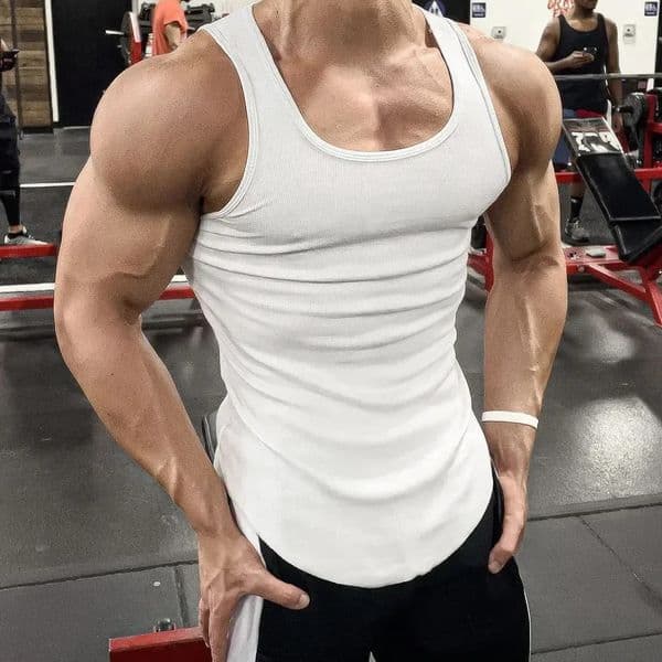Mens Sport Slim Vest Summer Breathable Sleeveless Round Neck Gym Exercise Running Tank Top Male Fitness Tees Undershirt 250825BANJIA