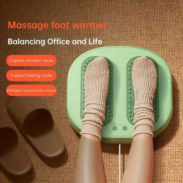 Foot massager and foot warmer with 3 temperature settings and 3 vibration modes ultrathin design W250826