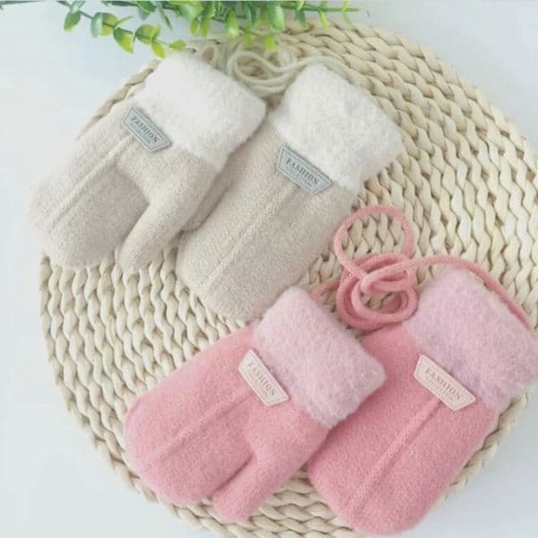 Children Mittens Winter Ski Gloves Handwoven Glove Knitted Breathable Girl Boy Thicken Cozy Hand Warmers 250825BANJIA