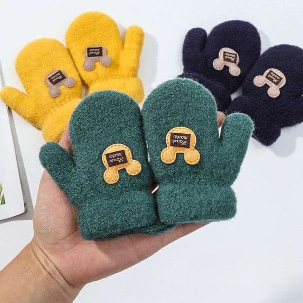 16 Years Old Baby Mittens born Children Kids Winter Gloves Mohair Plush Thick Boys Girls Accessories 250825BANJIA